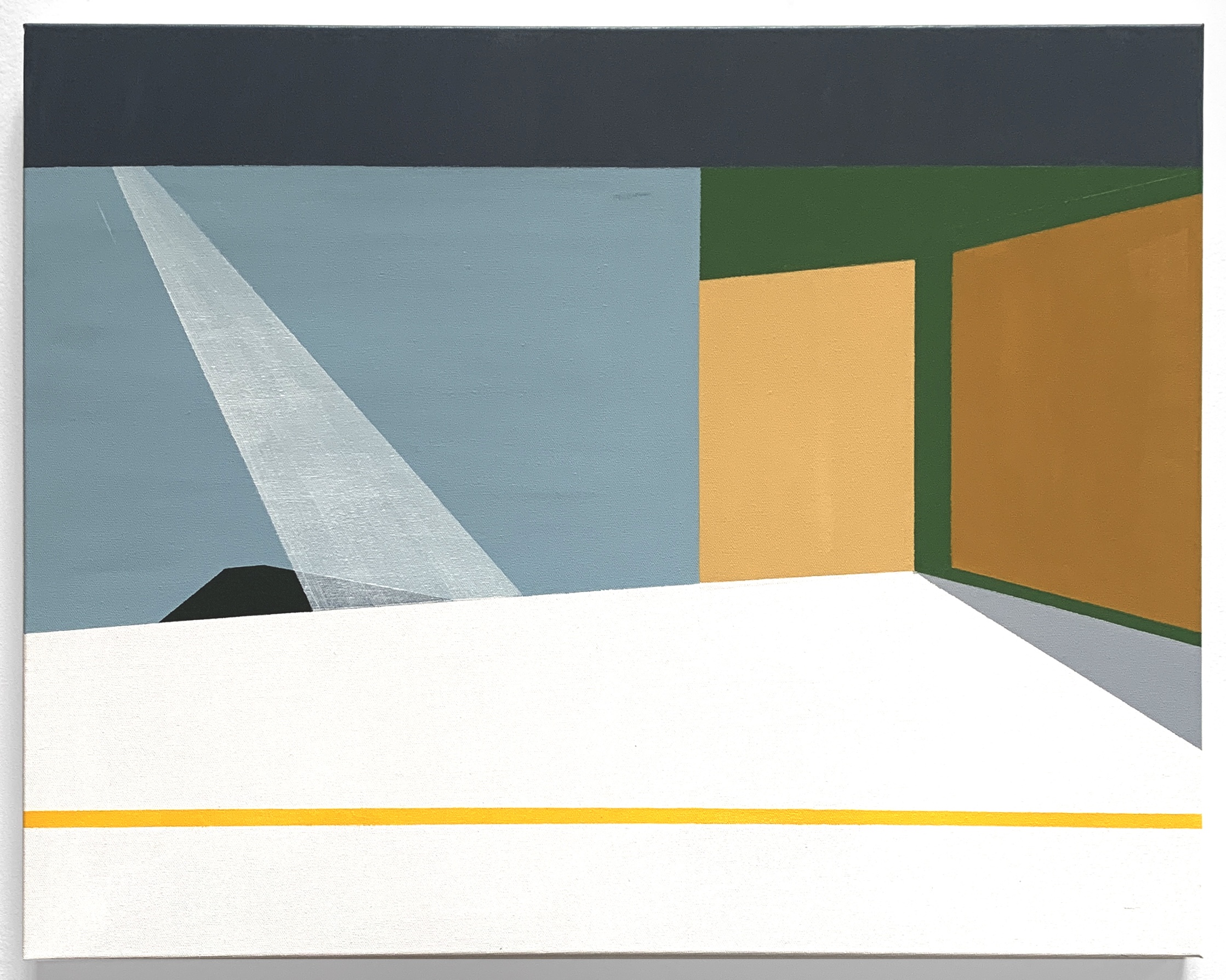 Untitled (shower), 2021, acrylic painting on canvas by Adda Jones