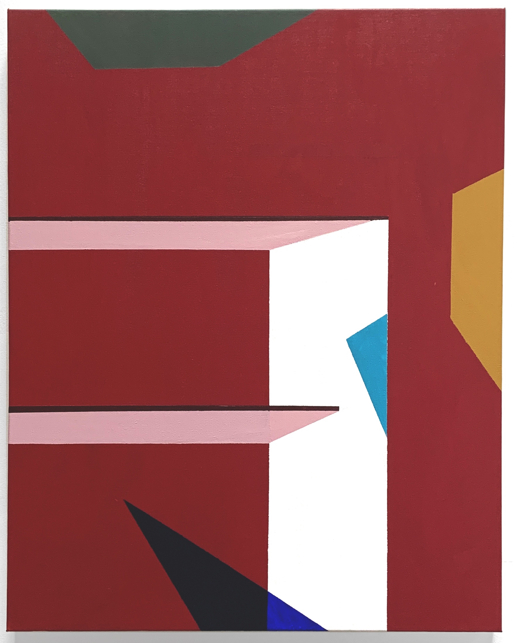 Untitled (shelves), 2021, acrylic painting on canvas by Adda Jones