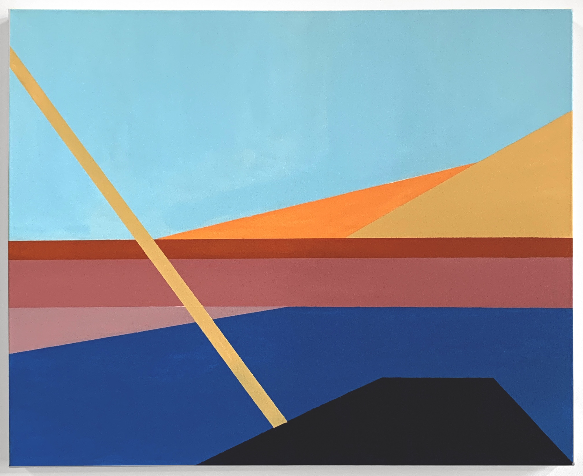 Untitled (sunset), 2021, acrylic painting on canvas by Adda Jones