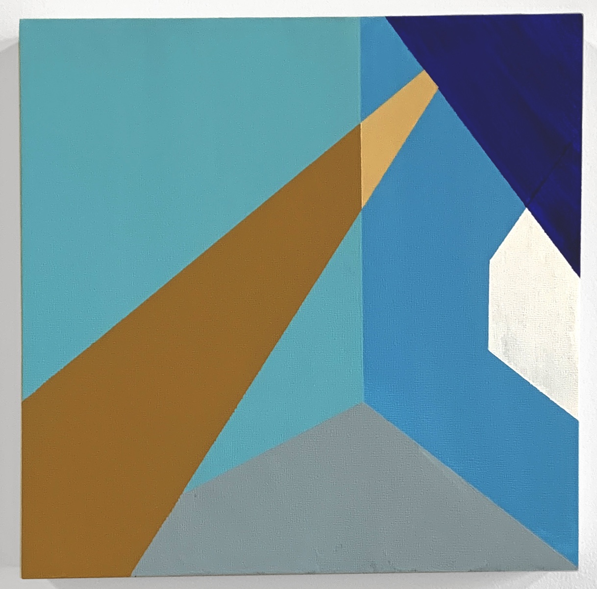 Untitled, 2021, acrylic painting on wood block by Adda Jones