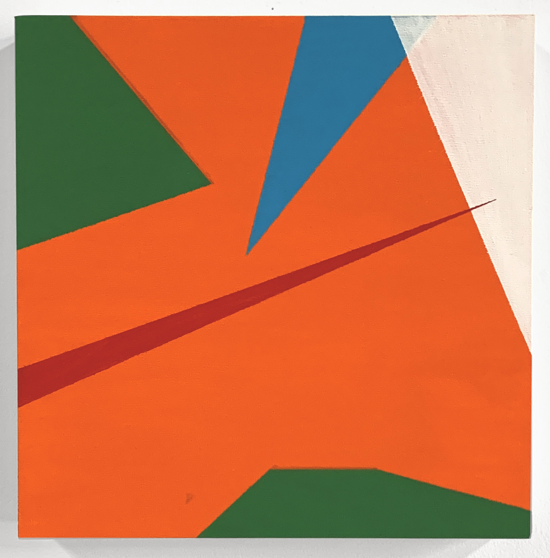 Untitled, 2021, acrylic painting on wood block by Adda Jones